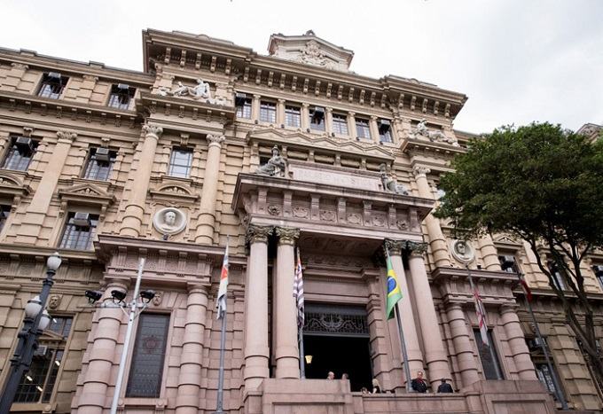 Fachada do Palácio da Justiça, sede do Tribunal de Justiça de São Paulo